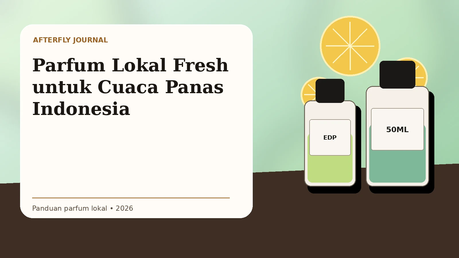 Parfum lokal fresh untuk cuaca panas Indonesia